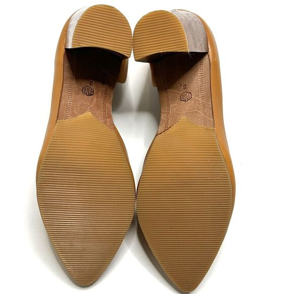 THE ROOT COLLECTIVE Heels Women's size 8 Chrissie Honey Mustard Tan Pumps Shoes - Picture 9 of 13